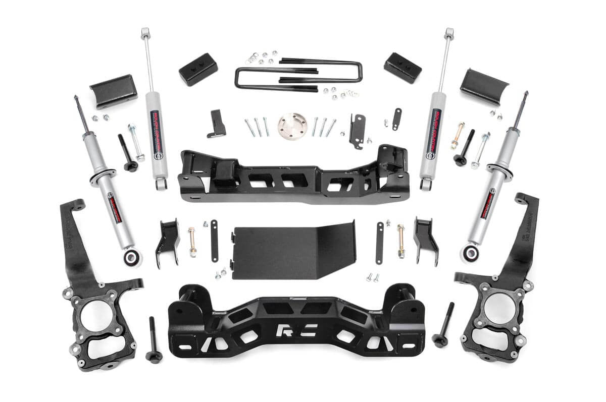 Fits Ford F-150 4WD (2014) 4 Inch Lift Kit; N3 Struts; 57431