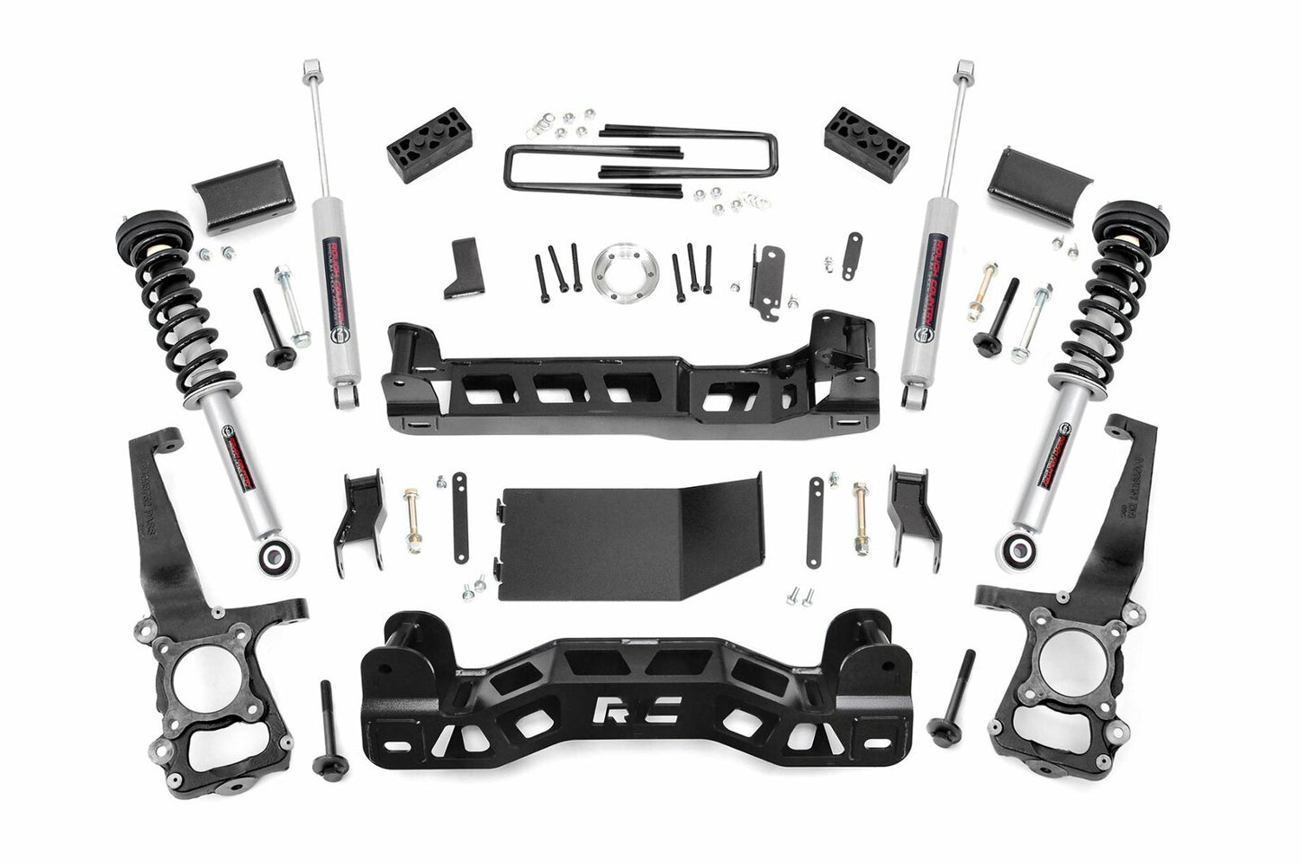 Fits Ford F-150 4WD (2014) 4 Inch Lift Kit; N3 Struts; 57431