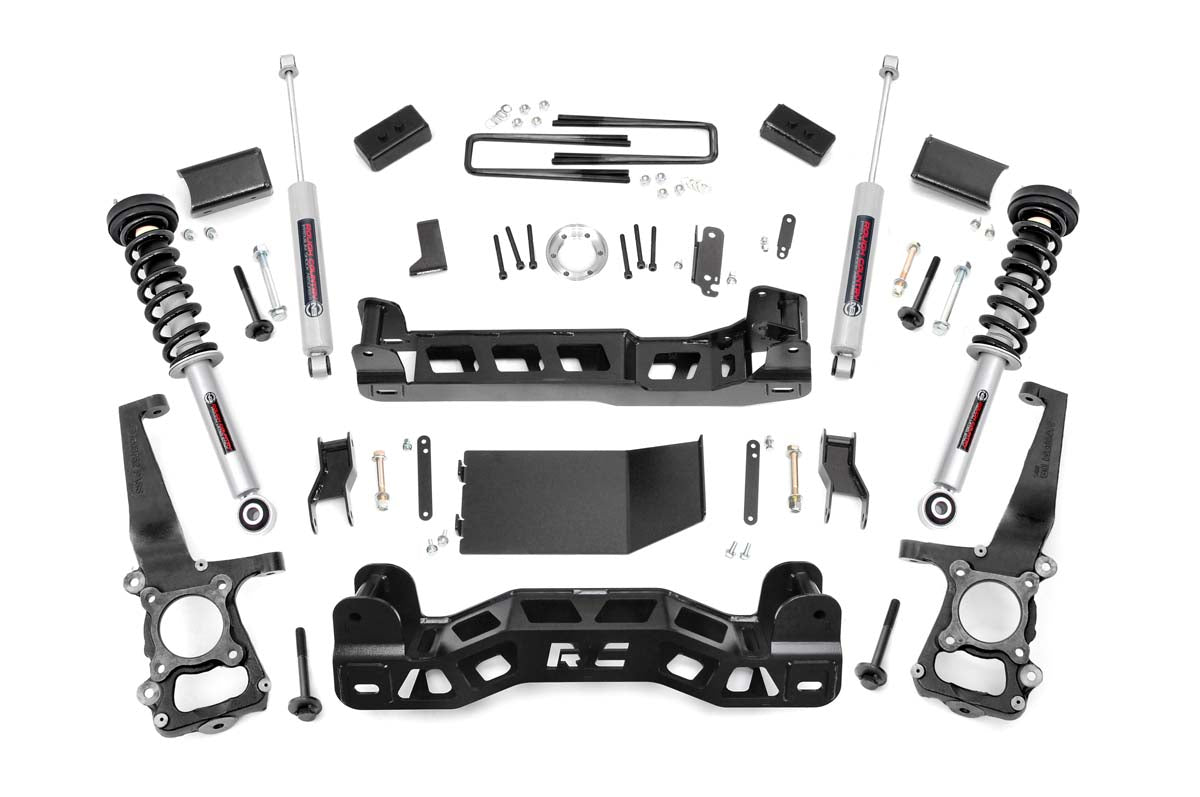 Fits Ford F-150 4WD (2011-2013) 4 Inch Lift Kit; N3 Struts; 57432