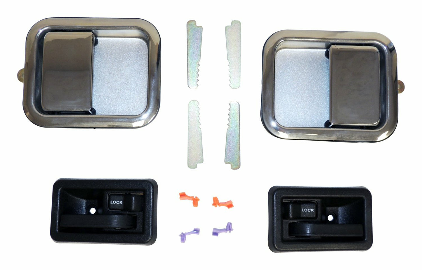 Vintage - Steel Black Door Handle Kit - 5758172MK
