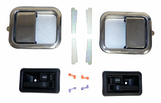 Vintage - Steel Black Door Handle Kit - 5758172MK
