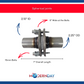 2.25 in Outer Diameter Steel Exhaust Flange Repair Spherical Joint