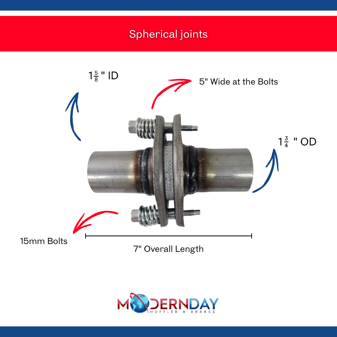 1.75 in Outer Diameter Steel Exhaust Flange Repair Spherical Joint MDSJ175