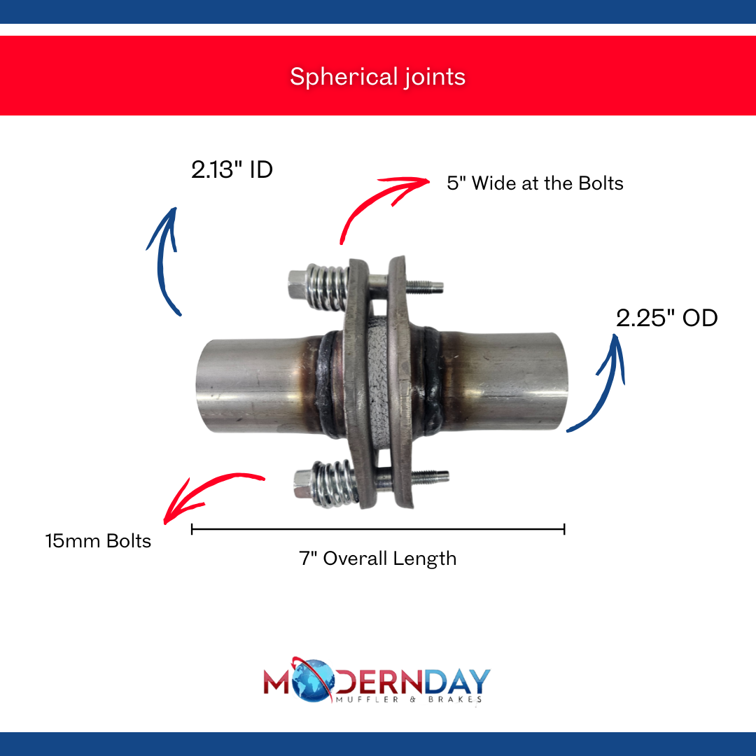 2.5 in Outer Diameter Steel Exhaust Flange Repair Spherical Joint