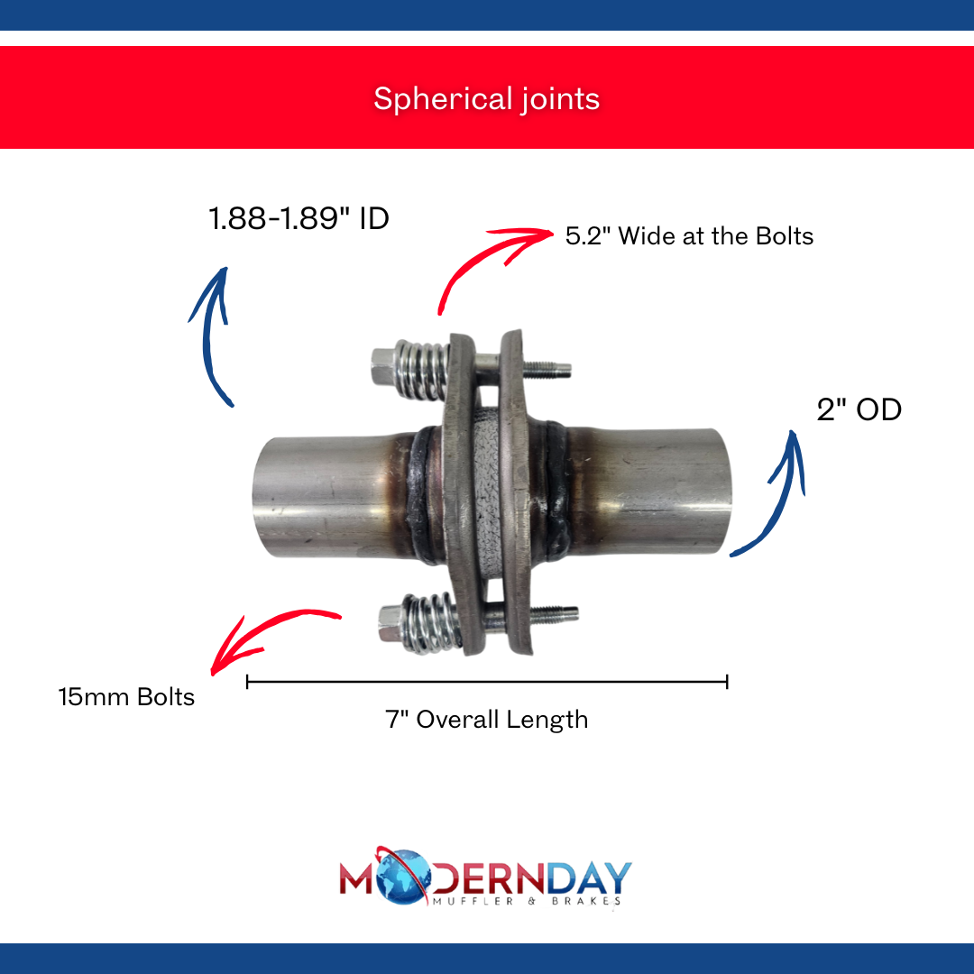 Exhaust Flange Repair Spherical Joint 2in Outer Diameter Steel MDSJ200