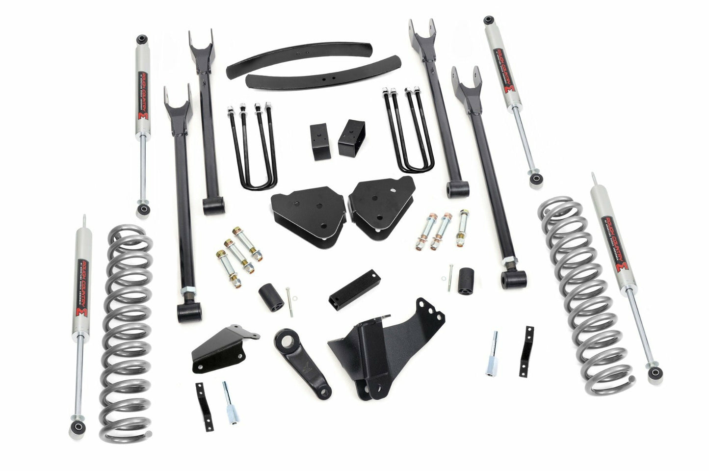 Fits Ford F-250/F-350 SD (05-07) 6" Lift Kit; Diesel; 4 Link; M1; 58040