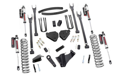 Fits Ford F-250/F-350 SD (05-07) 6" Lift Kit; Gas; 4 Link; OVLD; Vertex; 58150