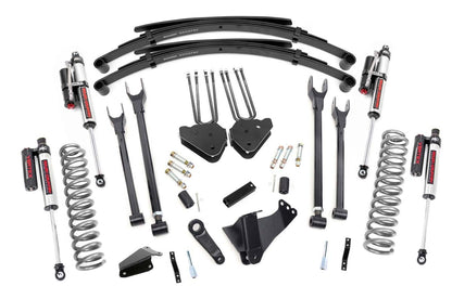 Fits Ford F-250/F-350 SD (05-07) 6" Lift Kit Gas 4 Link RR Spring Vertex 58350