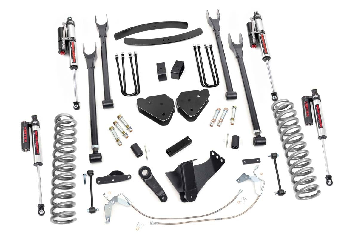 Fits Ford F-250/F-350 SD (08-10) 6" Lift Kit; Diesel; 4 Link; Vertex; 58450