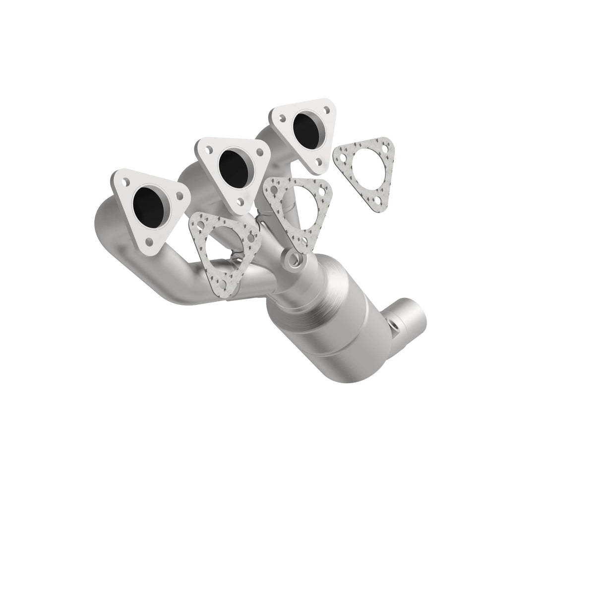 Catalytic Converter with Integrated Exhaust Manifold for HM Grade Federal / EPA Compliant Direct-Fit Manifold Catalytic