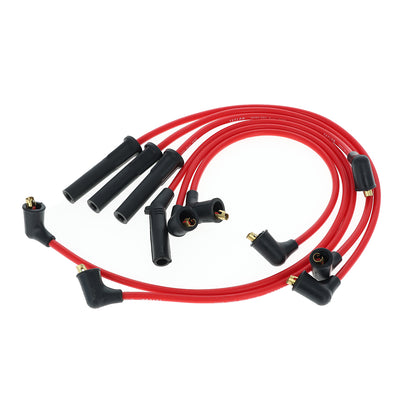 Spark Plug Wire Set Universal 8mm Silicone Spiro Pro 350 ohm/ft Red 77247