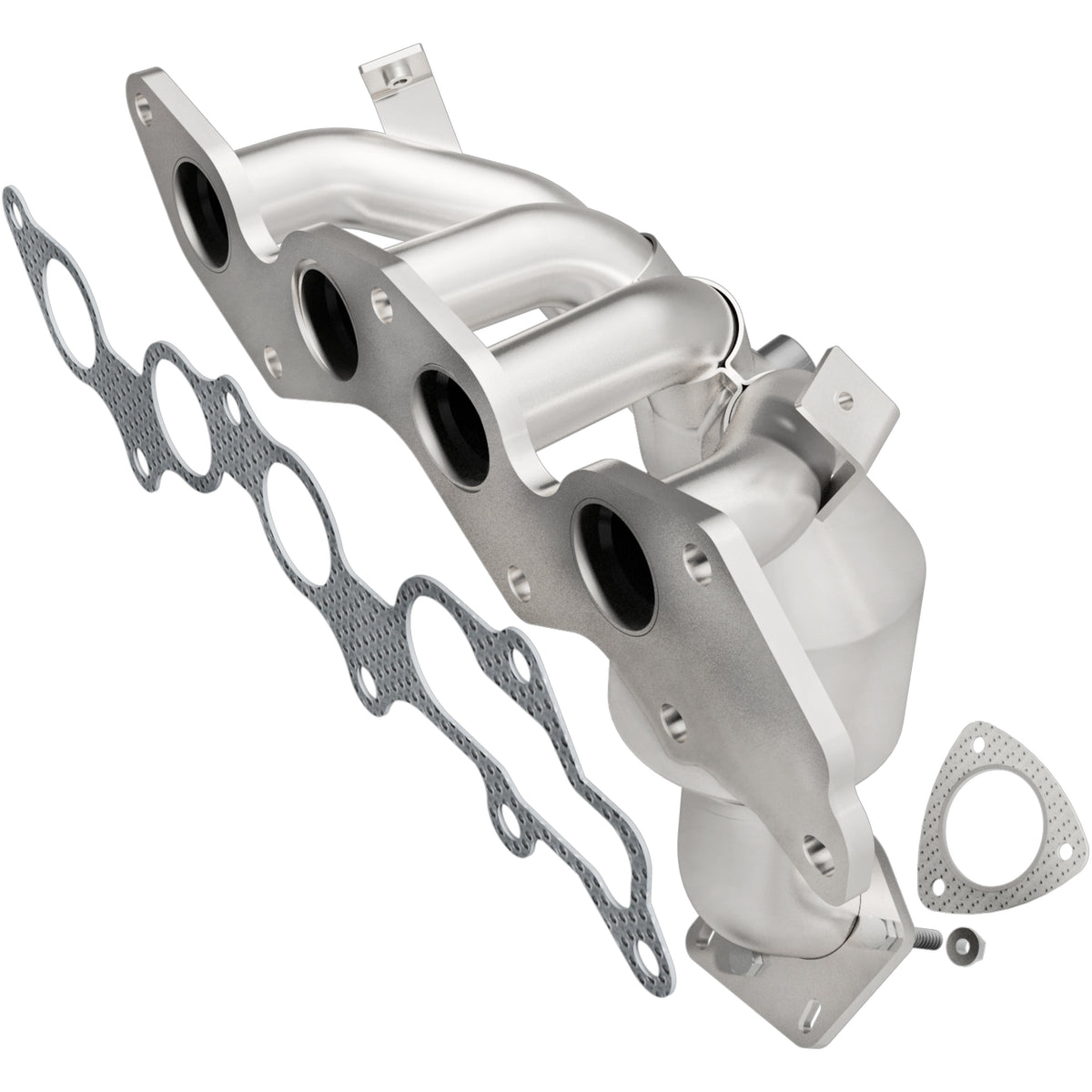 Catalytic Converter with Integrated Exhaust Manifold for HM Grade Federal / EPA Compliant Direct-Fit Manifold Catalytic