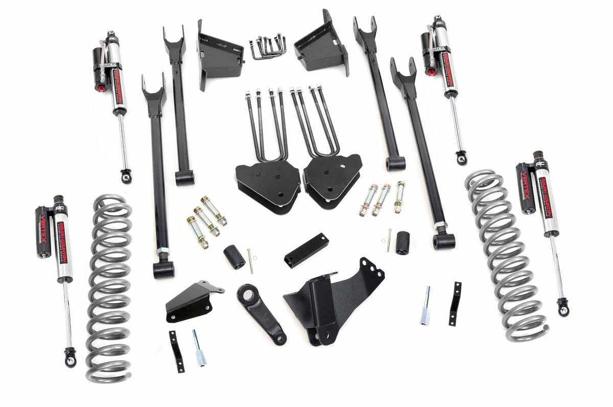 Fits Ford F-250/F-350 SD 4WD (08-10) 8" Lift Kit; 4 Link; Vertex; 59250