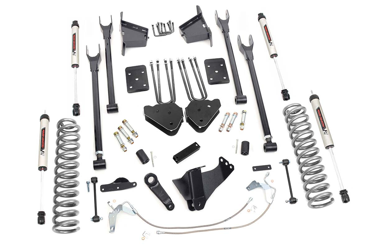 Fits Ford F-250/F-350 SD 4WD (2008-2010) 8" Lift Kit; 4 Link; V2; 59270