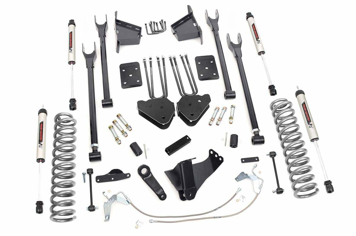 Fits Ford F-250/F-350 SD 4WD (2008-2010) 8" Lift Kit; 4 Link; V2; 59270