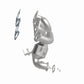 Catalytic Converter with Integrated Exhaust Manifold for HM Grade Federal / EPA Compliant Direct-Fit Manifold Catalytic