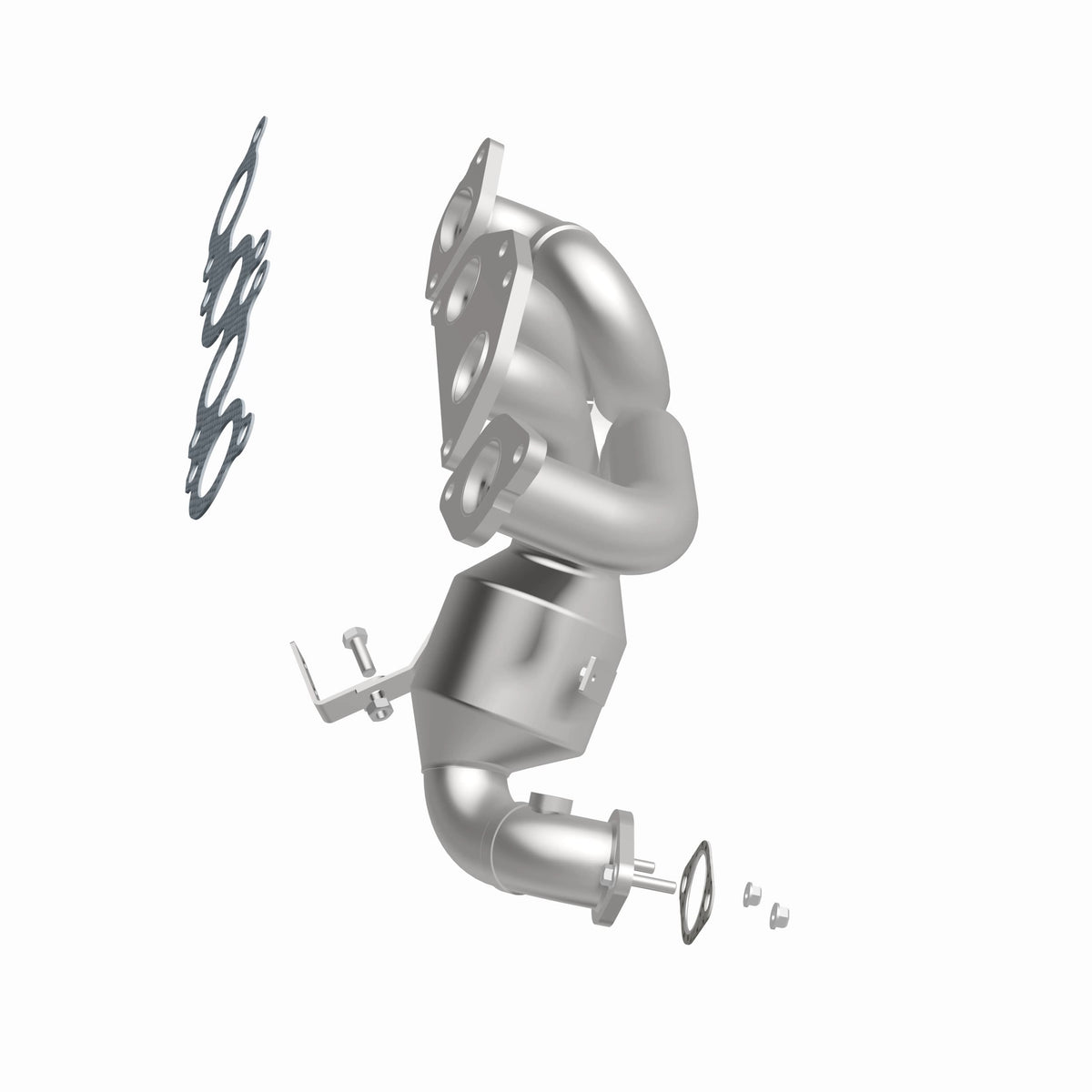 Catalytic Converter with Integrated Exhaust Manifold for HM Grade Federal / EPA Compliant Direct-Fit Manifold Catalytic