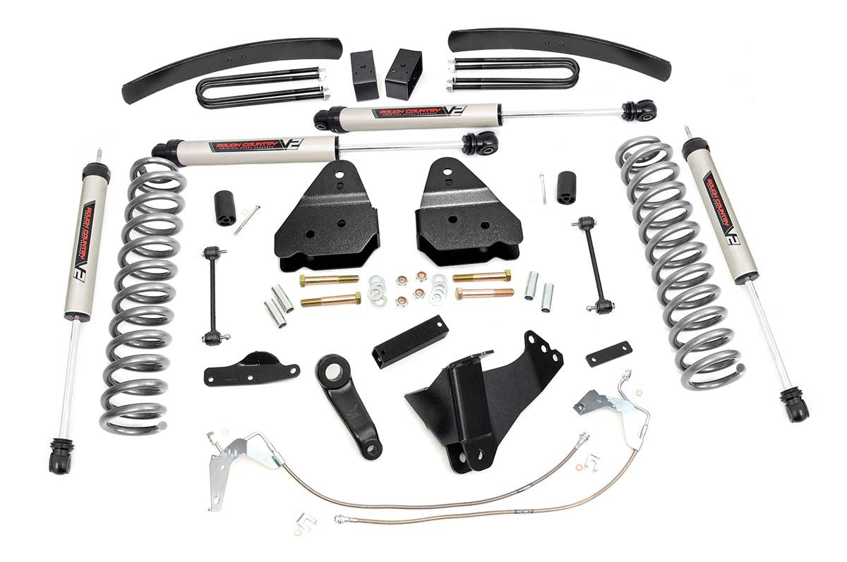Fits Ford F-250/F-350 SD 4WD (2008-2010) 6" Lift Kit; Diesel; V2; 59470