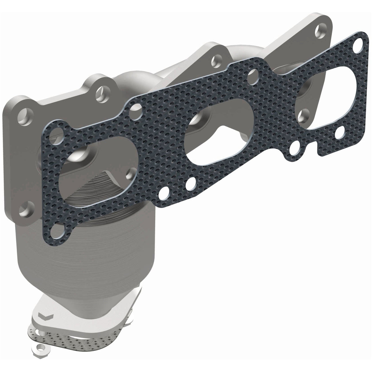 Catalytic Converter with Integrated Exhaust Manifold for HM Grade Federal / EPA Compliant Direct-Fit Manifold Catalytic