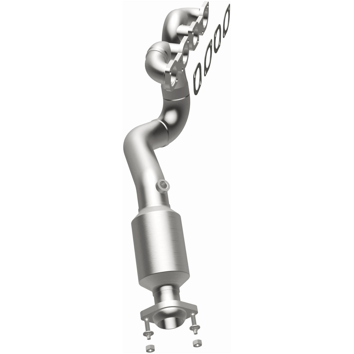 Catalytic Converter with Integrated Exhaust Manifold for HM Grade Federal / EPA Compliant Direct-Fit Manifold Catalytic