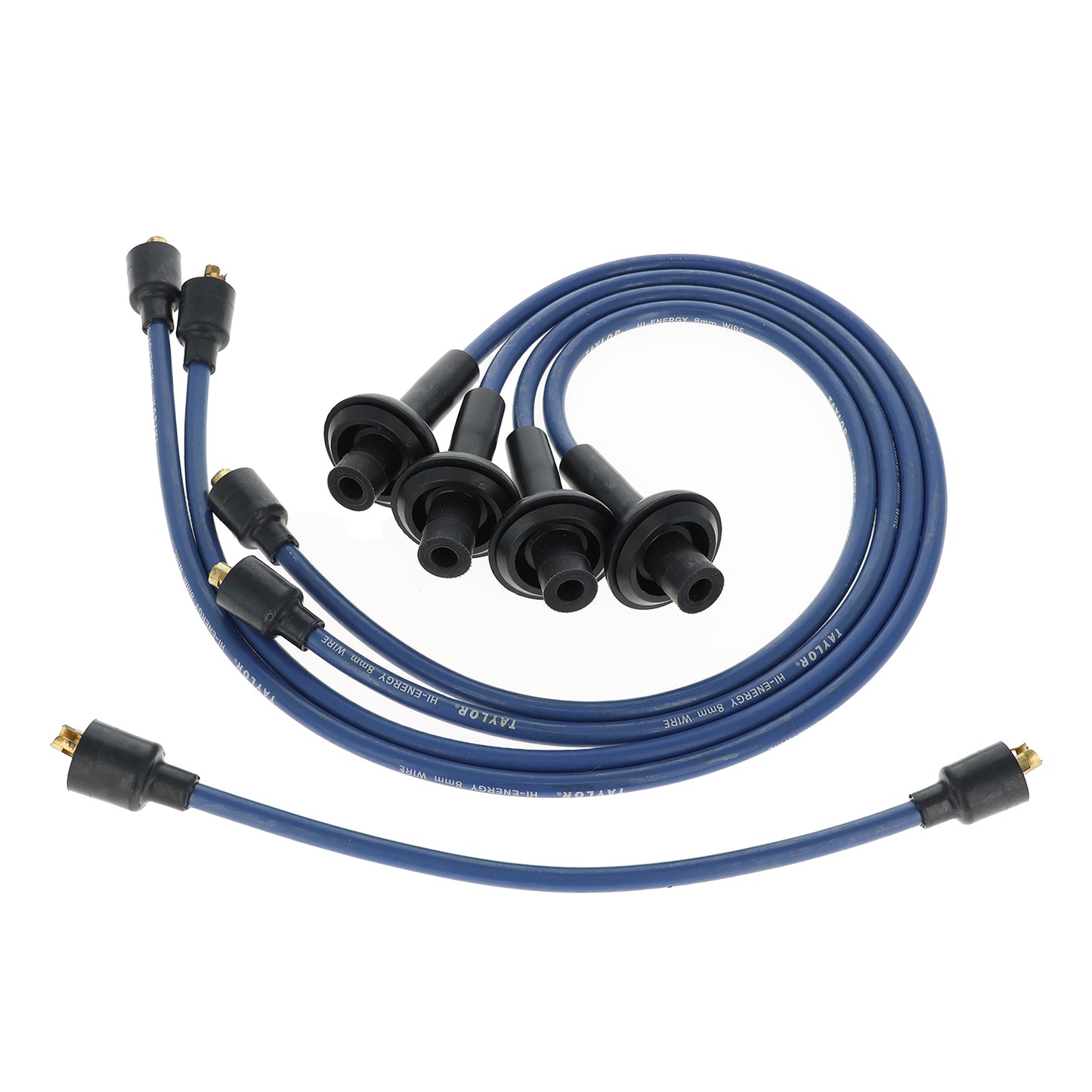 Spark Plug Wire Set Universal 8mm Silicone 5000 ohm/ft Hi Energy Blue 64691