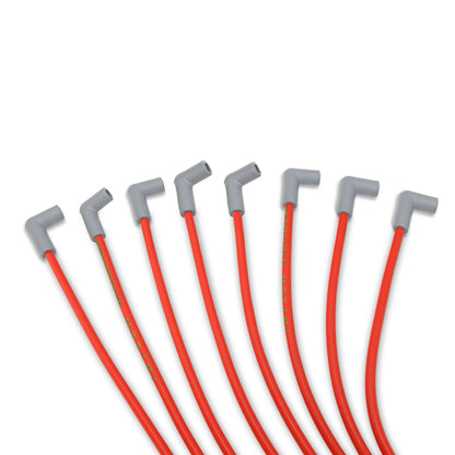 Spark Plug Wire Set Universal 8.2mm Silicone Thundervolt 40 ohm/ft Red 87235