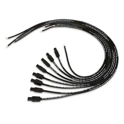 Spark Plug Wire Set Universal 8mm Silicone Pro Wire 180? 0 ohm/ft Black 70054