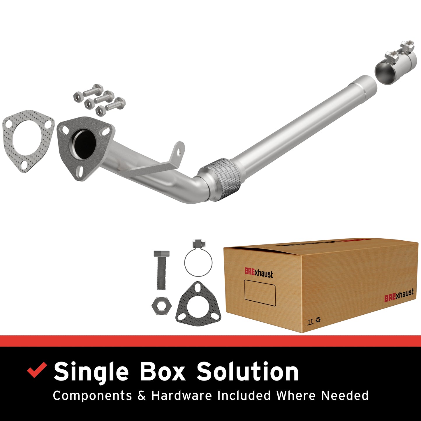 2005-2008 Audi A4 Quattro Direct-Fit Front Pipe Kit 107-0058