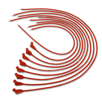 Spark Plug Wire Set Universal 8mm Silicone 135? 3500 ohm/ft Prowire Red 70253