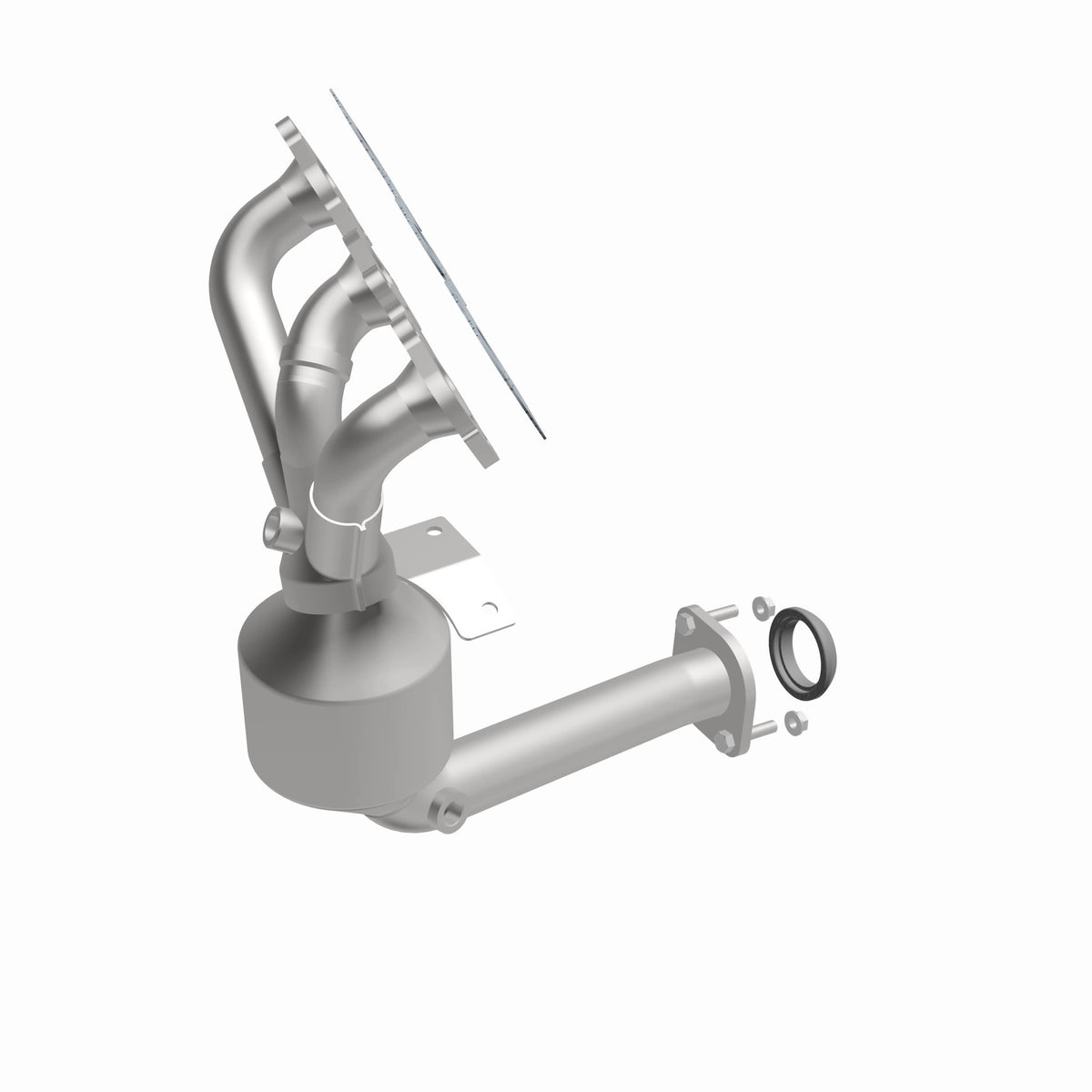 Catalytic Converter with Integrated Exhaust Manifold for HM Grade Federal / EPA Compliant Direct-Fit Manifold Catalytic