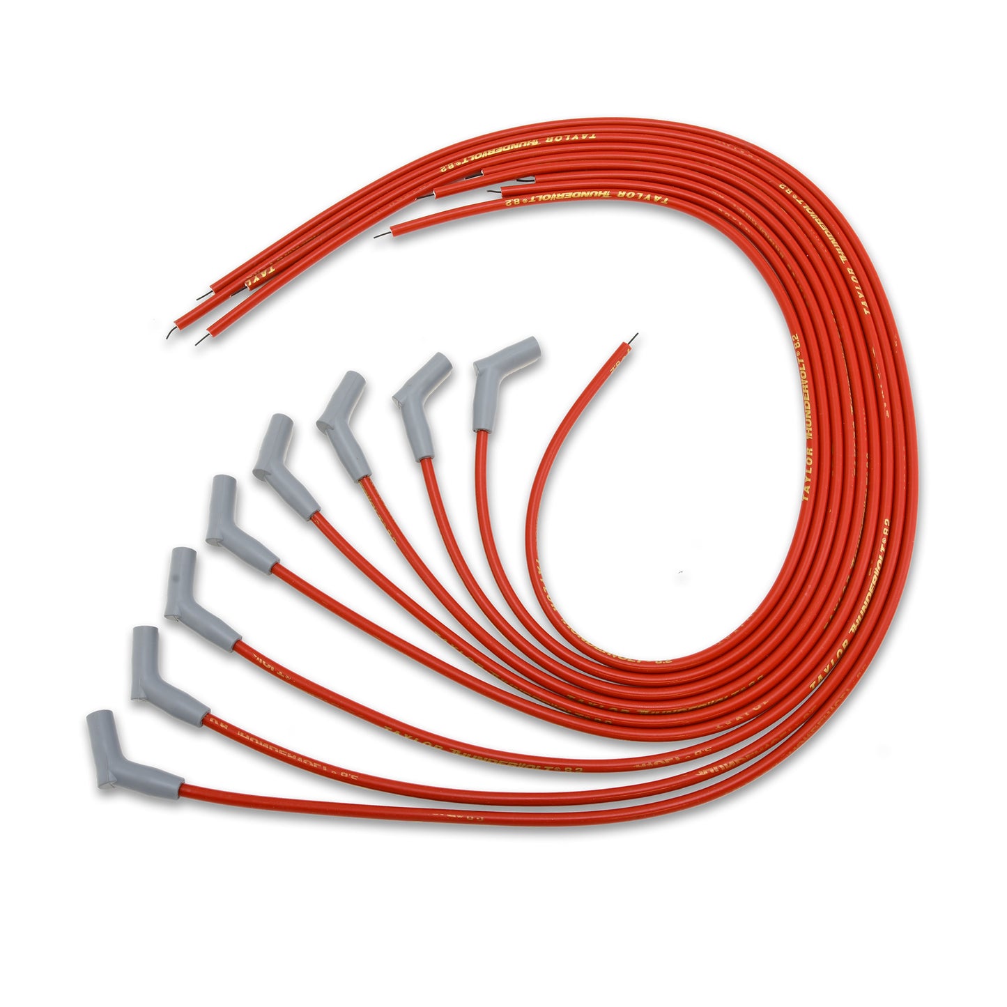 Spark Plug Wire Set Universal 8.2mm Silicone Thundervolt 135? 40 ohm/ft 83253
