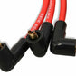 Mallory 604 8mm Red Pro Wire Spark Plug Wire Set Small Block Chevy Skt. Cap Over