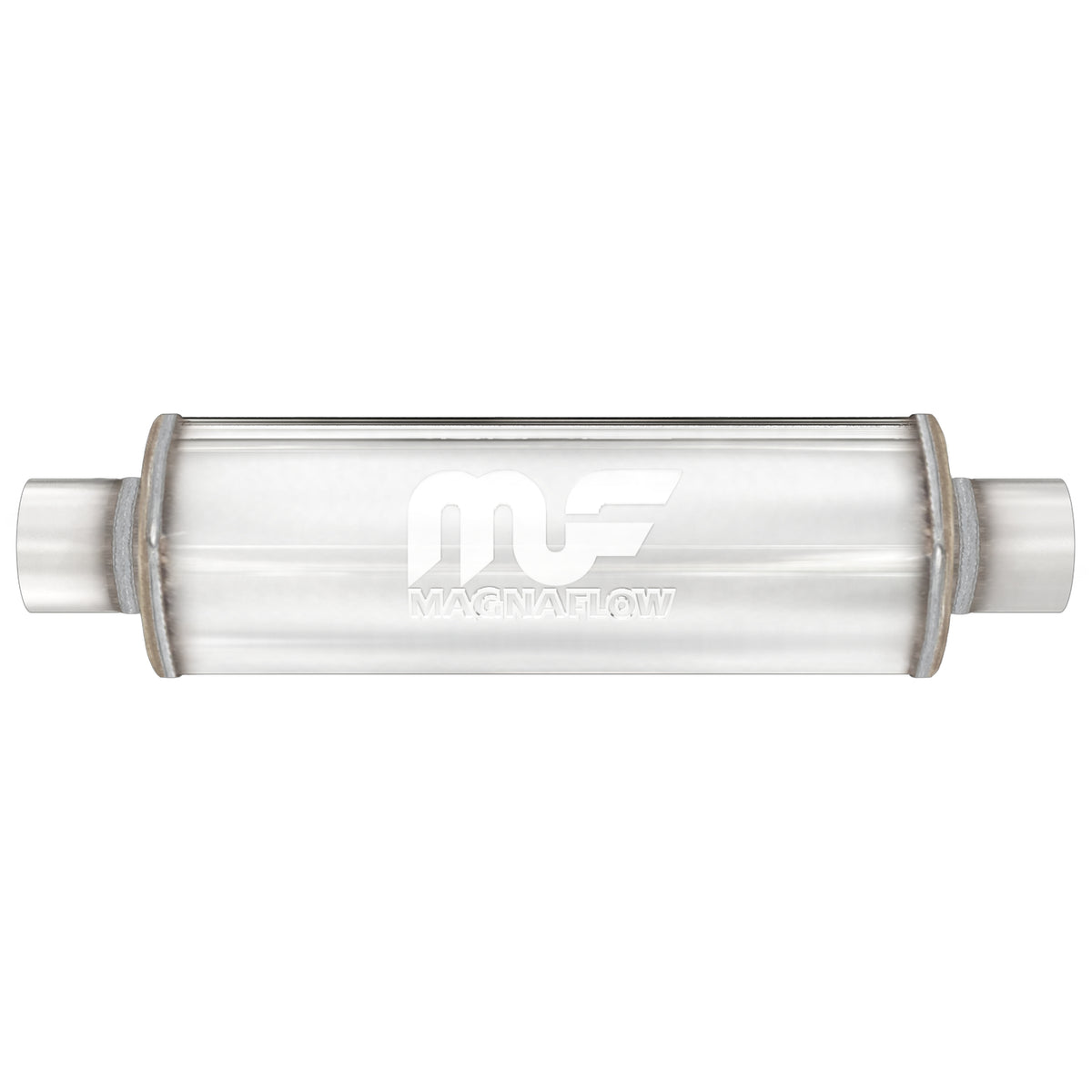 Exhaust Muffler for 4in. Round Straight-Through Performance Exhaust Muffler MagnaFlow 10445