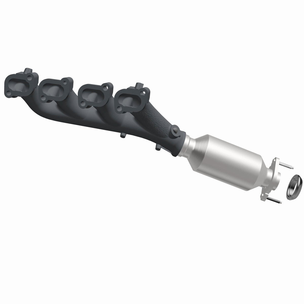 Catalytic Converter with Integrated Exhaust Manifold for HM Grade Federal / EPA Compliant Direct-Fit Manifold Catalytic