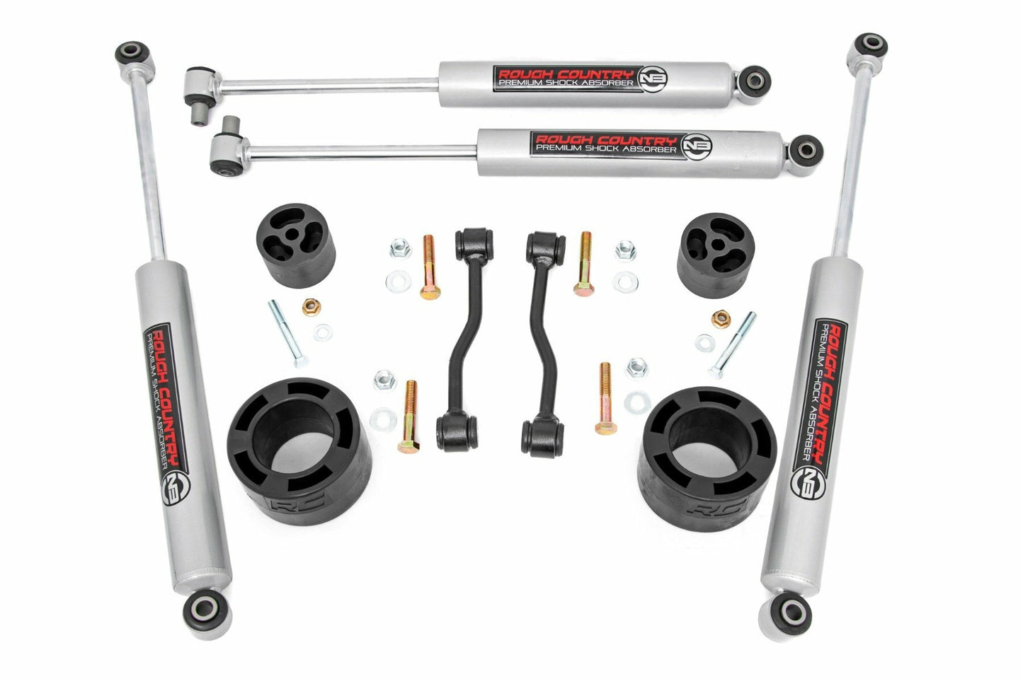 Fits Jeep Gladiator JT 4WD (2024) 2.5 Inch Leveling Kit; Spacers; N3; 61330
