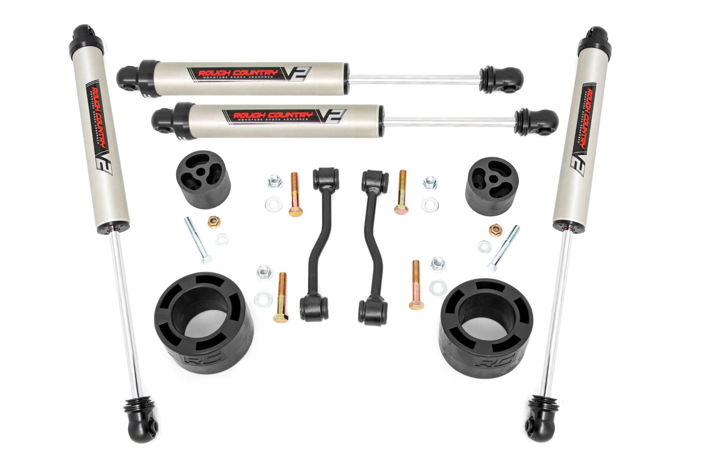 Fits Jeep Gladiator JT 4WD (2024) 2.5 Inch Leveling Kit; Spacers; V2; 61370