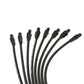 Spark Plug Wire Set Universal 10.4mm Silicone Spiro Pro 409 409 180? Black 79055