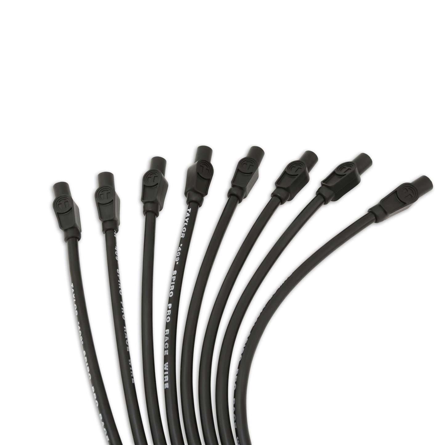 Spark Plug Wire Set Universal 10.4mm Silicone Spiro Pro 409 409 180? Black 79055