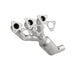 Catalytic Converter with Integrated Exhaust Manifold for HM Grade Federal / EPA Compliant Direct-Fit Manifold Catalytic