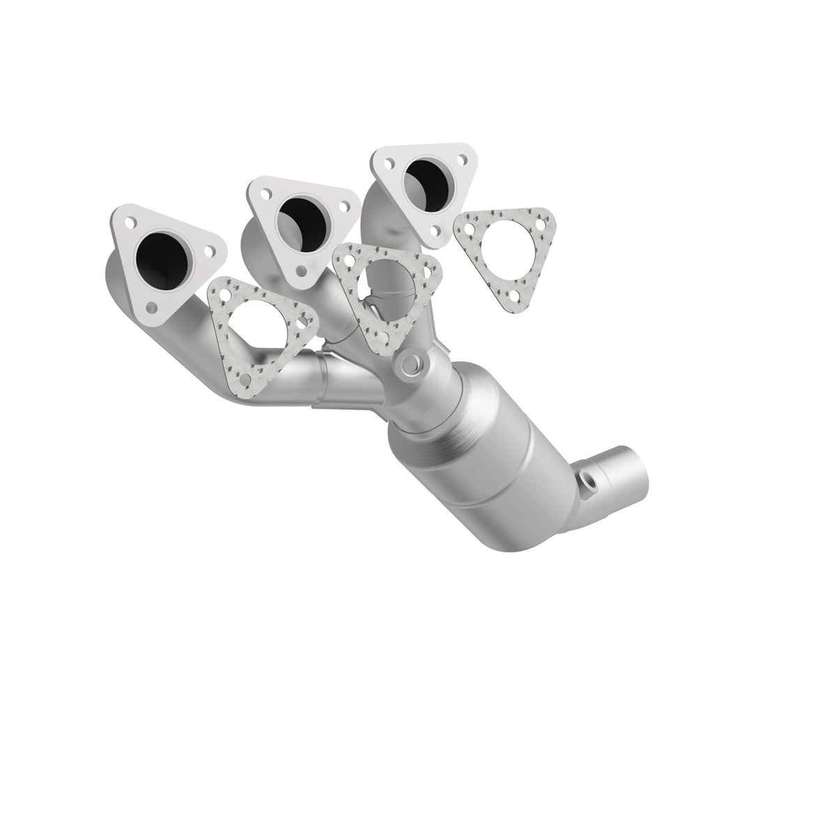 Catalytic Converter with Integrated Exhaust Manifold for HM Grade Federal / EPA Compliant Direct-Fit Manifold Catalytic