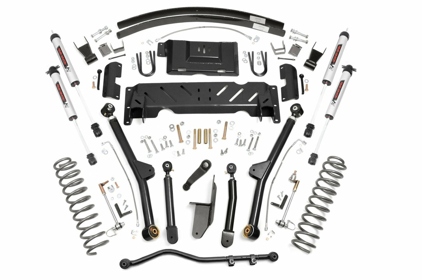 Fits Jeep Cherokee XJ 4WD (84-01) 4.5" Lift Kit; Long Arm; AAL; NP242; V2; 61670