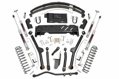 Fits Jeep Cherokee XJ 4WD (84-01) 4.5" Lift Kit Long Arm RR Leafs NP242 61722