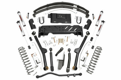 Fits Jeep Cherokee XJ (84-01) 4.5" Lift Kit Long Arm RR Leafs NP242 V2 61770