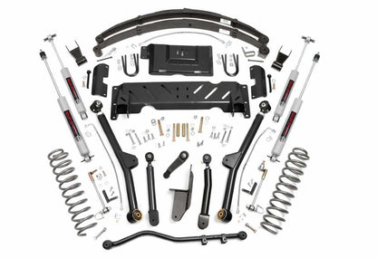 Fits Jeep Cherokee XJ 4WD (1984-2001) 6.5 Inch Lift Kit; Long Arm; NP242; 61822