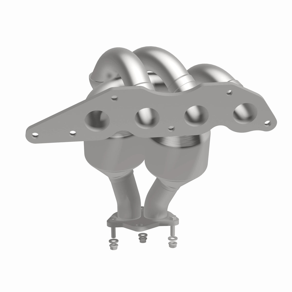 Catalytic Converter with Integrated Exhaust Manifold for HM Grade Federal / EPA Compliant Direct-Fit Manifold Catalytic