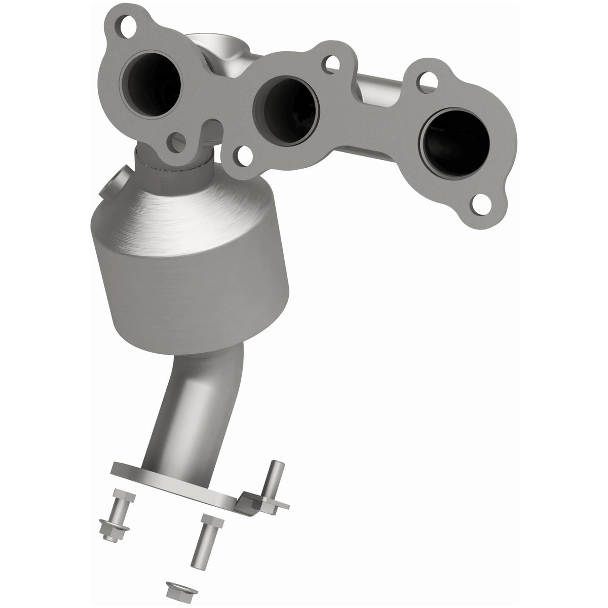 Catalytic Converter with Integrated Exhaust Manifold for HM Grade Federal / EPA Compliant Direct-Fit Manifold Catalytic