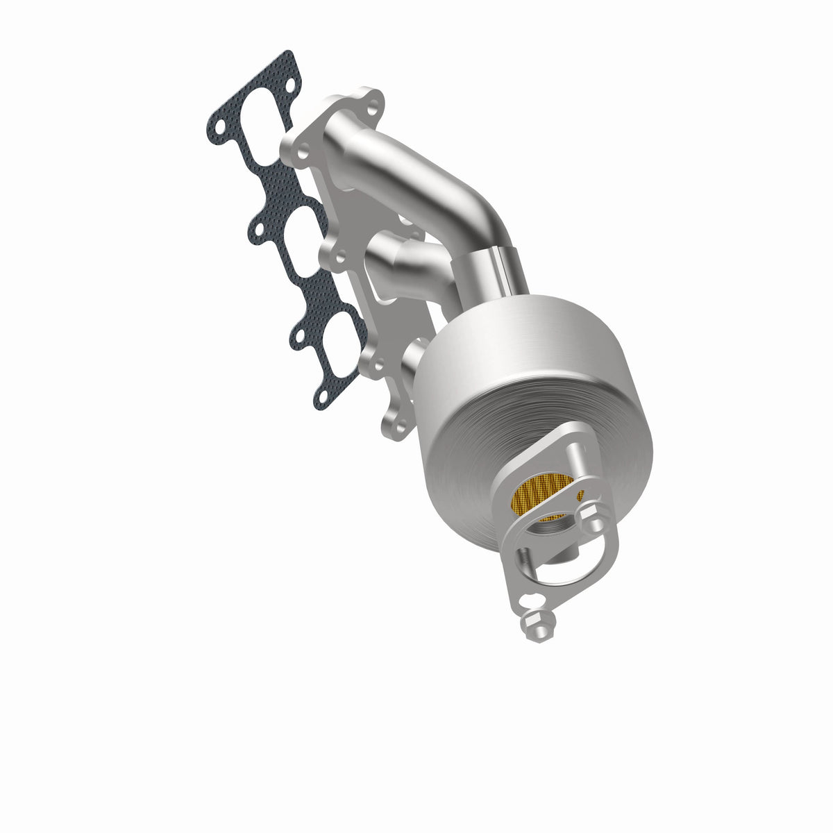 Catalytic Converter with Integrated Exhaust Manifold for HM Grade Federal / EPA Compliant Direct-Fit Manifold Catalytic