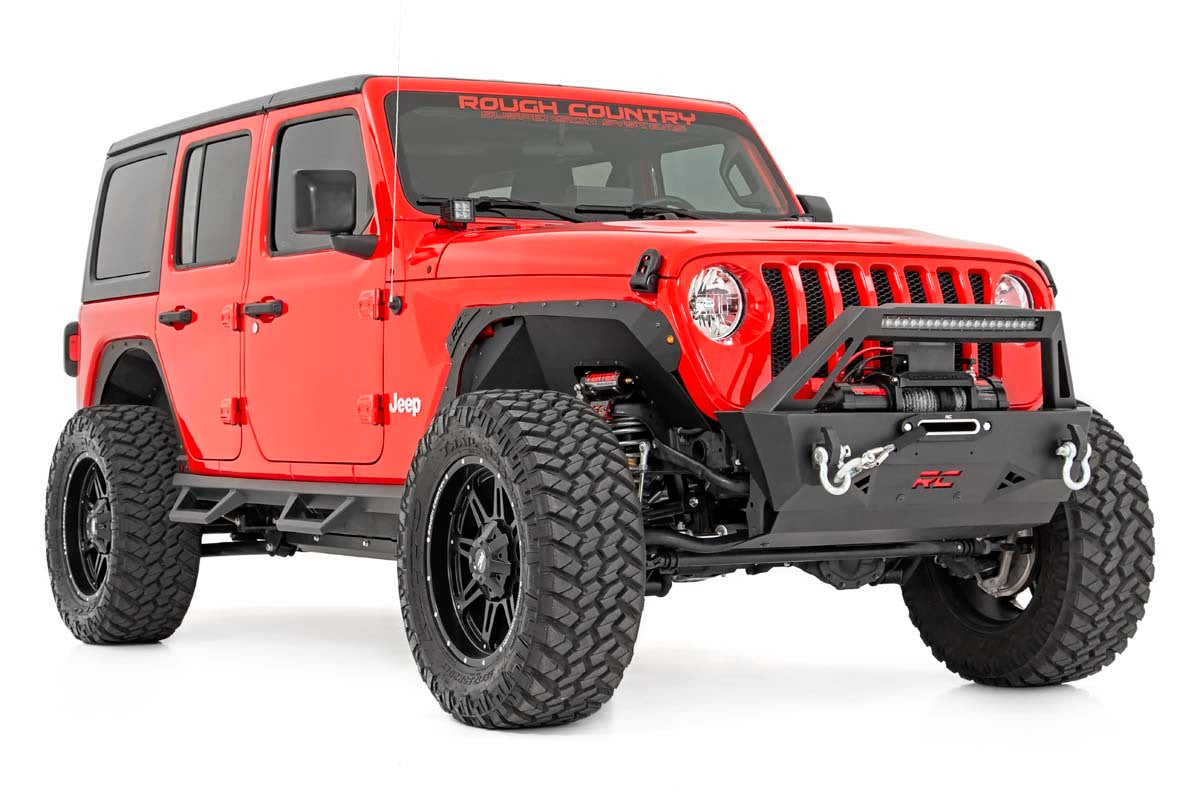Fits Jeep Wrangler Unlimited 4WD (2018-2023) 4 Inch Lift Kit; Long Arm; 61930