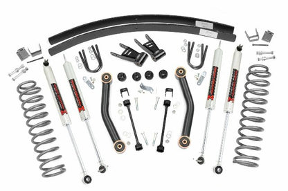 Fits Jeep Cherokee XJ 2WD/4WD (1984-2001) 4.5 Inch Lift Kit; M1; Rear AAL; 62340