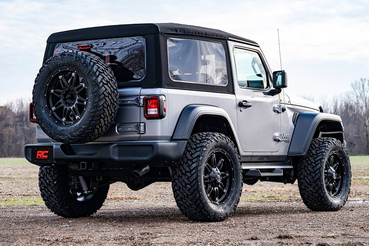Fits Jeep Wrangler JL 4WD (2018-2023) 3.5 Inch Lift Kit; C/A Drop; FR D/S; 62730